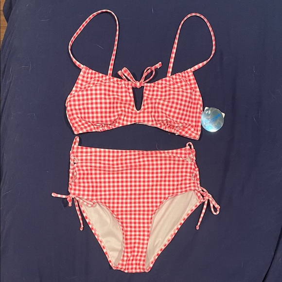 Decree Other - Pink Gingham Bikini Set